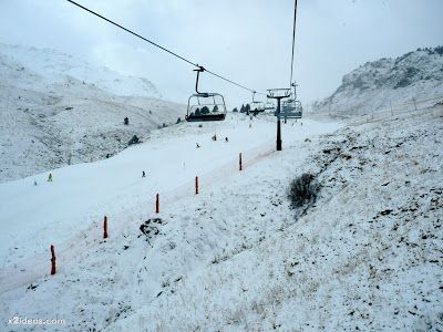 P1320284 - Sexta esquiada, Cerler mantiene nieve polvo en cotas altas.