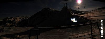Panorama 3 - Foqueando con la Luna Llena en Cerler.
