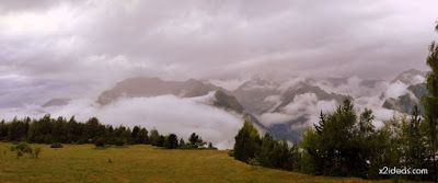 Panorama3 001 - Cuando llueve en el Valle de Benasque. Pirineos.