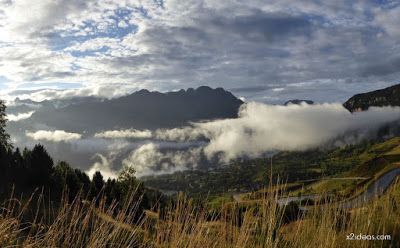 Panorama4 001 - Cuando llueve en el Valle de Benasque. Pirineos.