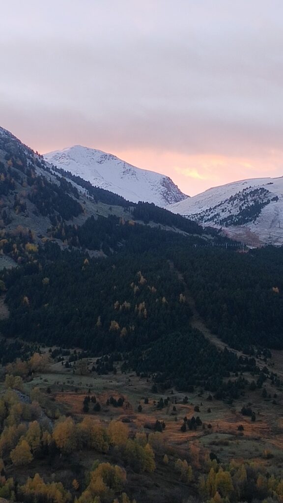 Baño de nieve en Cerler