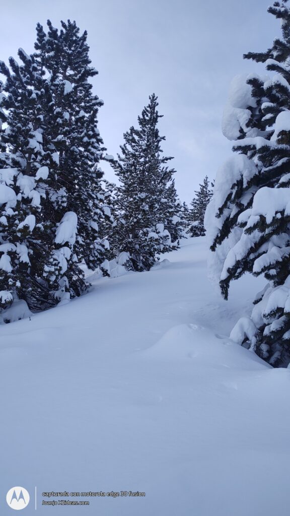 Otra inesperada nevada en Cerler
